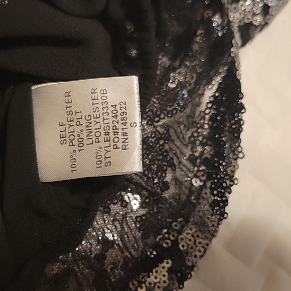LILYMAES Black & Silver Sequin Tank - Size S - Picture 3 of 4